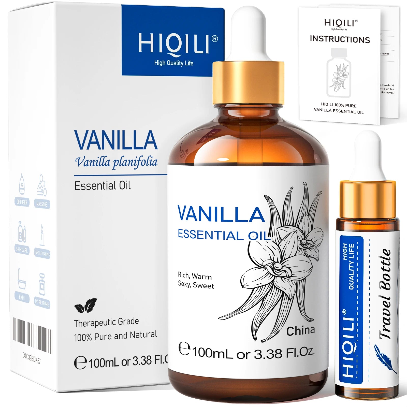 Sandalwood Essential Oil Blend With Lavender Jasmine Eucalyptus Peppermint Ylang Ylang Frankincense — Amber | KIMLUD