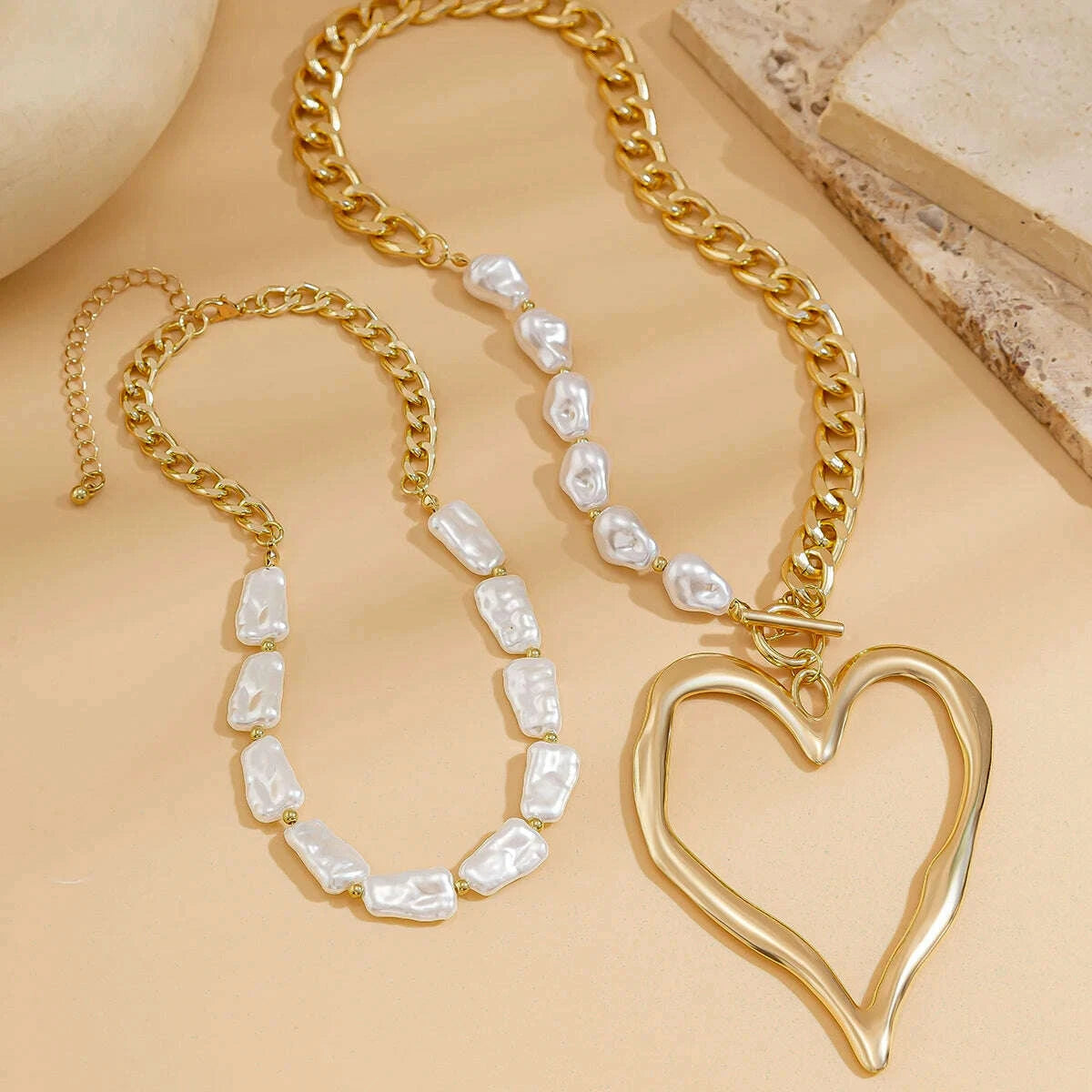 ingemark-2pcsset-exaggerated-big-love-heart-pendant-choker-nekclace-for-women-wed-bridal-goth-imitation-pearl-chain-y2k-jewelry-kimlud-kimlud-33913494