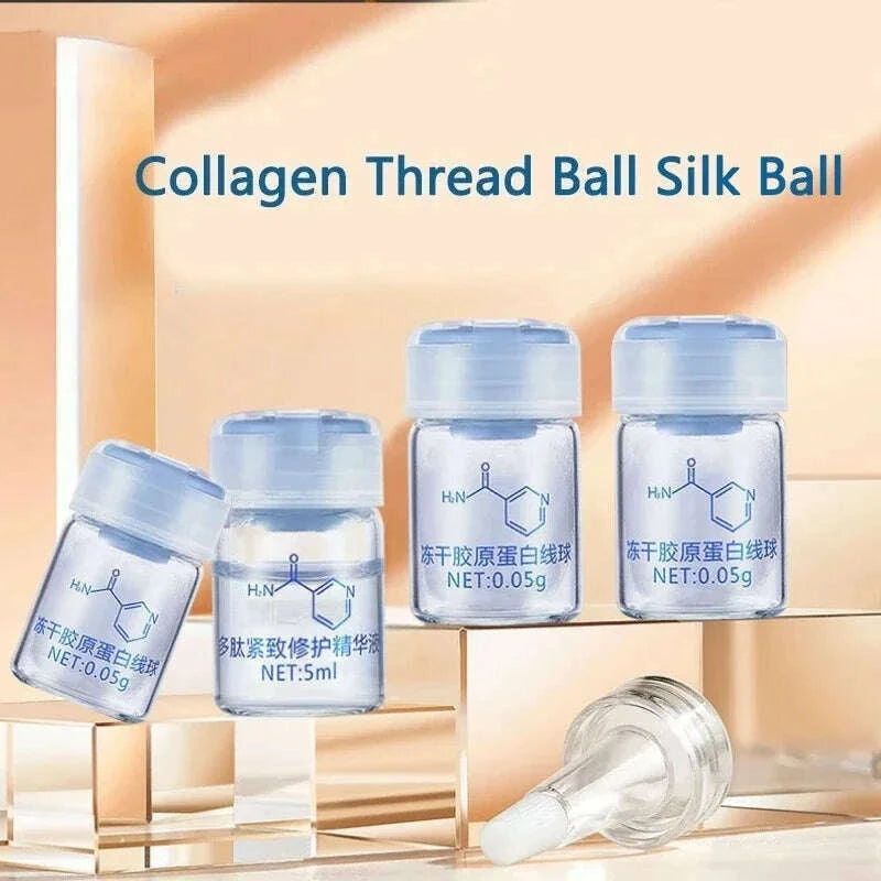 korea-facial-hydrolyzed-silk-protein-collagen-thread-ball-serum-moisturiz-hydration-lifting-firm-fine-lines-essence-skincarekimlud-womens-fashion-34598522