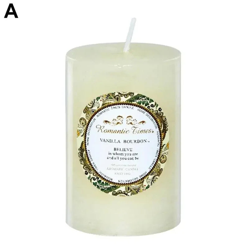 KIMLUD, Household Smokeless Column Wax Scented Candles Church Holiday Wedding Scented Birthday Buddhist Candles Home Decoration, KIMLUD Womens Clothes