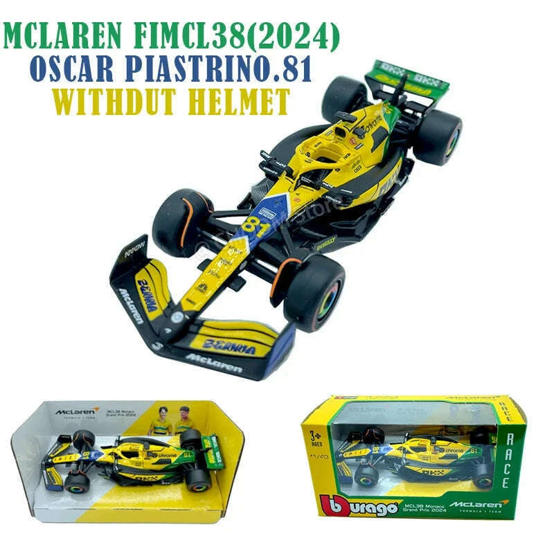 bburago-1-43-mclaren-2024-mcl38-miami-gp-formula-racing-alloy-car-model-toykimlud-womens-fashion-34620674