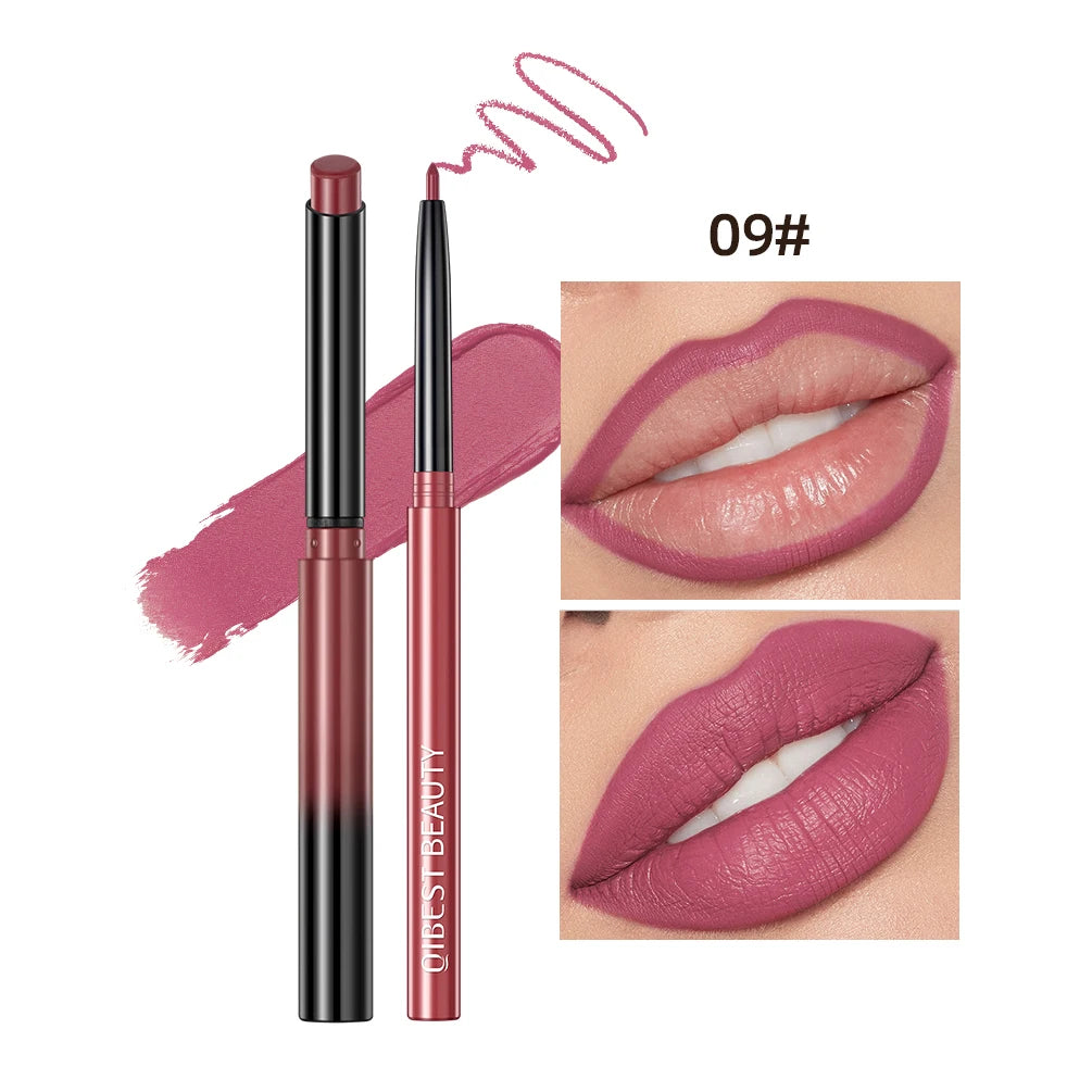 Matte Nude Lipstick Pen Set Lip Liner — Nude Pink | KIMLUD