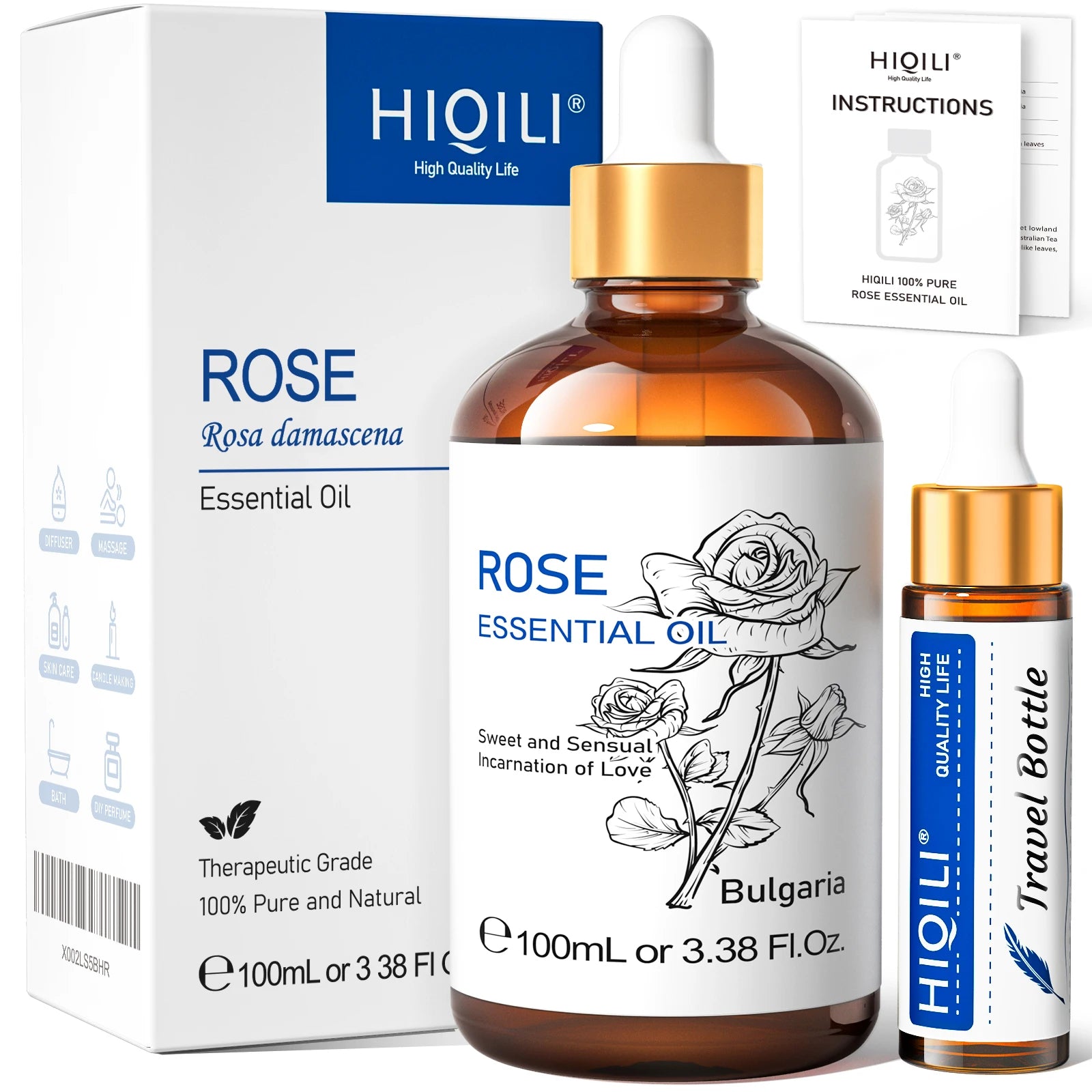 Sandalwood Essential Oil Blend With Lavender Jasmine Eucalyptus Peppermint Ylang Ylang Frankincense — Amber | KIMLUD