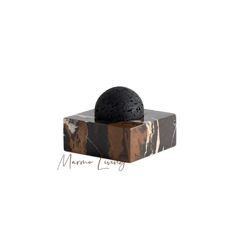 Marble Base Lava Rock Diffuser — Emerald Green | KIMLUD