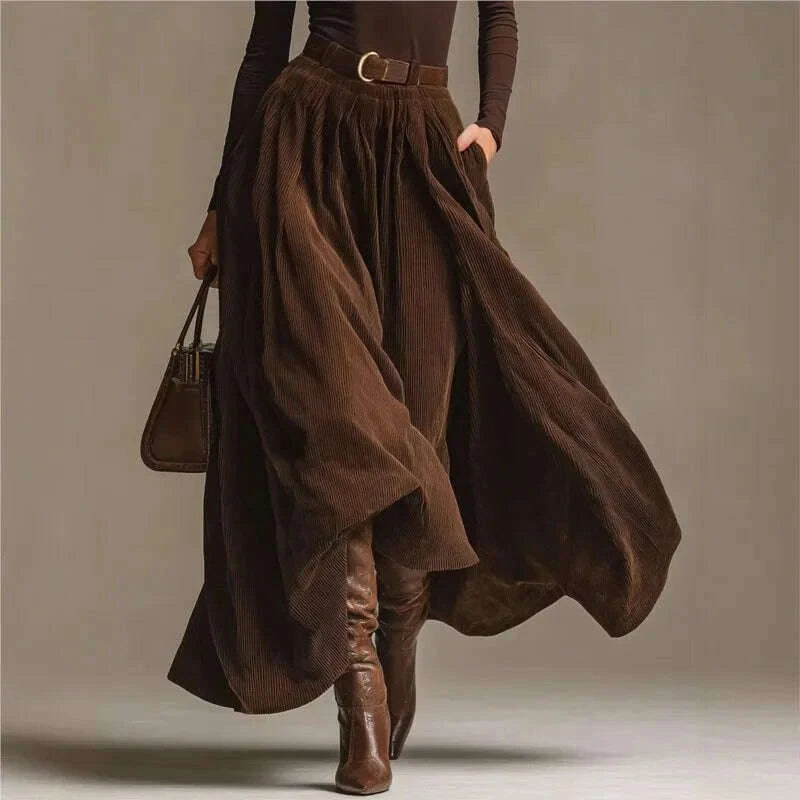 retro-elegant-corduroy-long-skirt-2-pieces-sets-turtleneck-long-sleeve-slim-top-pocket-skirt-outfits-solid-color-suit-outfitskimludkimlud-35558232
