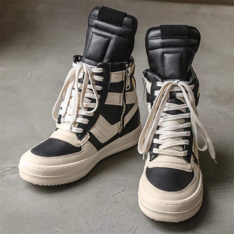 High Top Sneakers – Lace-Up – High Top | KIMLUD