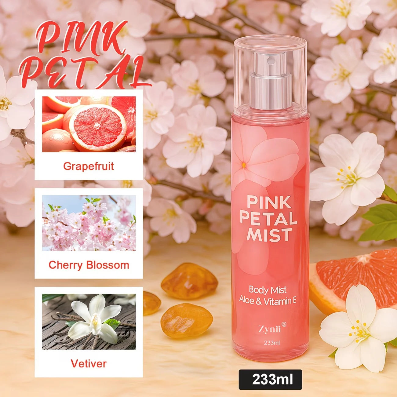 Floral Long-Wear Fragrance Mist — Blush Pink | KIMLUD