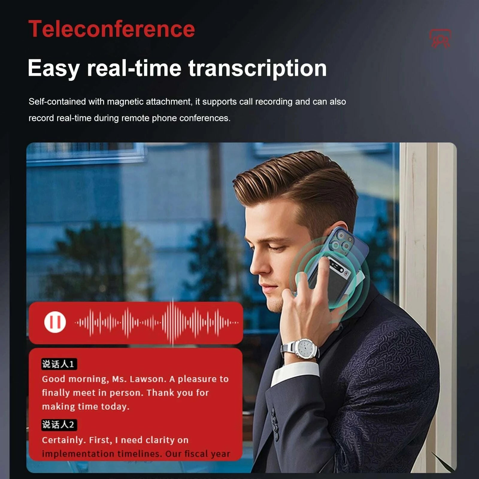 KIMLUD, New 64G AI Voice Recorder APP Control Audio Recorder Transcribe & Summarization with ChatGPT Audio Dictaphone for Meetings/Calls, KIMLUD Womens Clothes