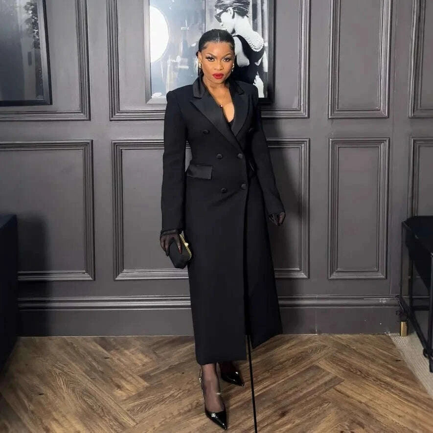 elegant-black-long-dress-with-notched-double-breasted-design-slim-fit-suitable-for-formal-occasions-evening-outings-outerwearkimlud-womens-clothes-35084100