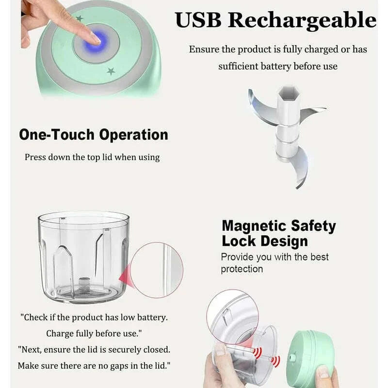 250ml-stainless-steel-electric-garlic-chopper-sturdy-durable-garlic-ginger-kitchen-shredder-mini-tool-food-chopperkimlud-womens-fashion-34615046