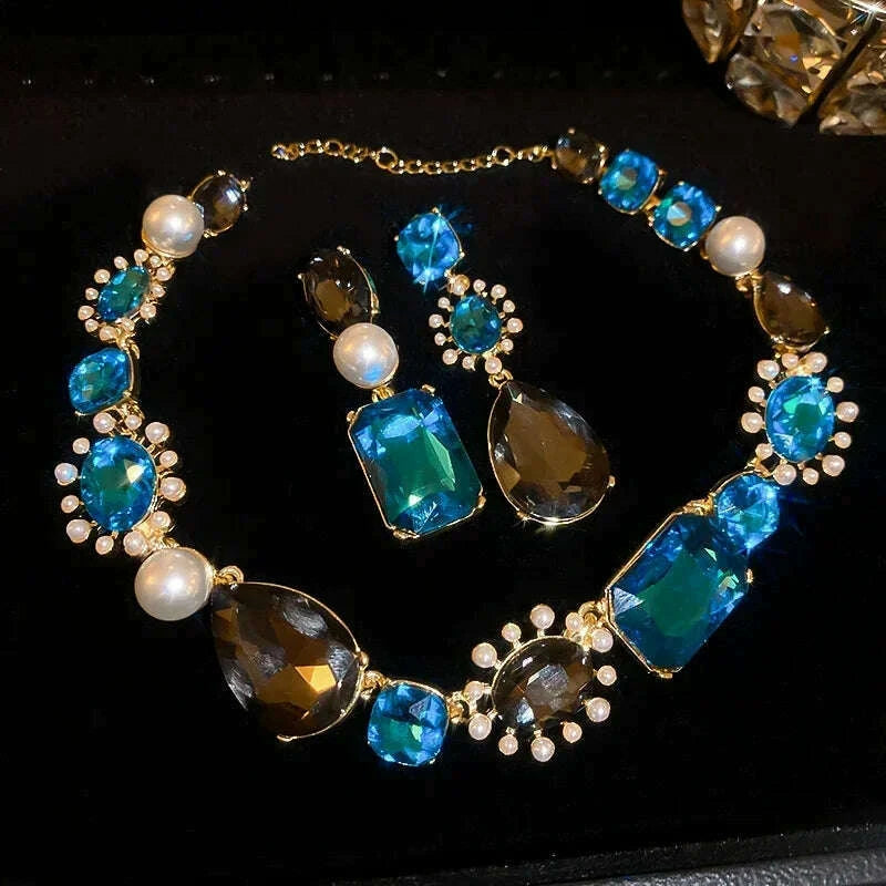3-pcs-french-light-luxury-jewelry-set-for-women-water-drop-rhinestone-pearl-necklace-fashion-high-sense-accessories-sets-wedding-kimlud-kimlud-33913647
