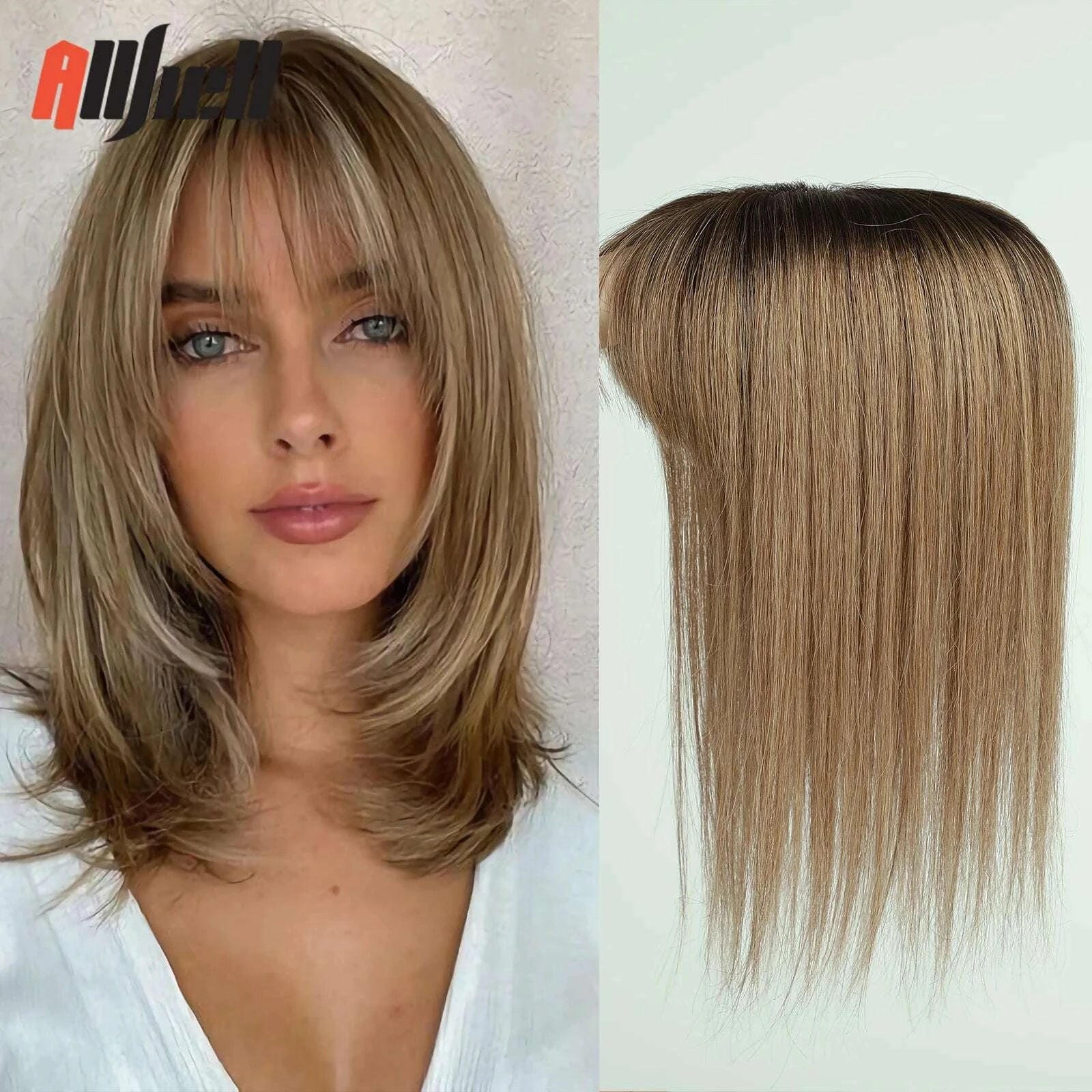 101214-inches-hair-toppers-for-women-brown-blonde-ombre-human-hair-toppers-silk-base-clips-in-hair-extension-topper-with-bangs-kimlud-kimlud-33914550