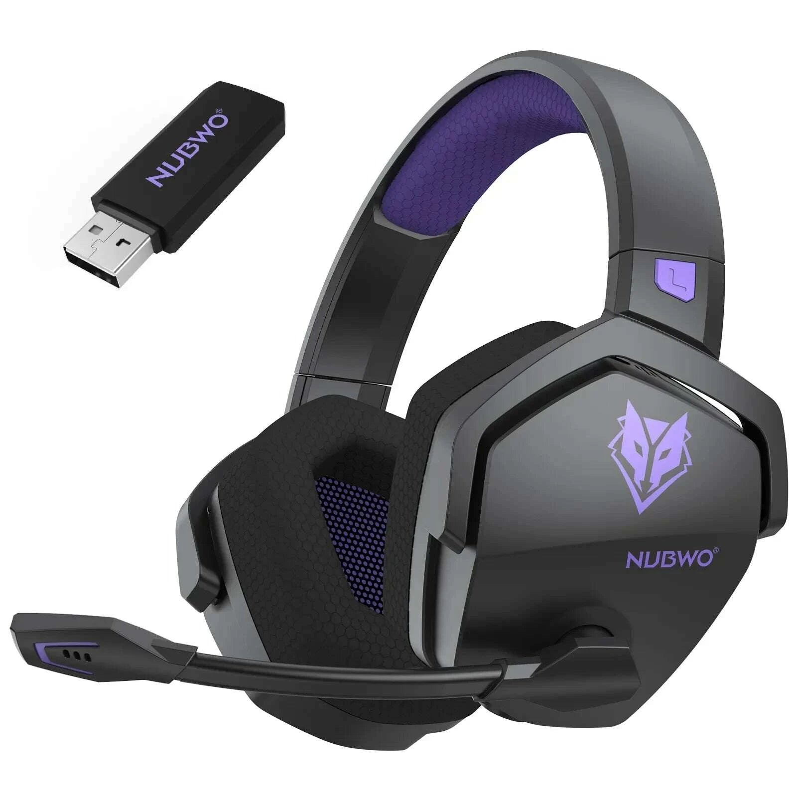 KIMLUD, NUBWO G06 Dual Wireless Gaming Headset with Microphone for PS5, PS4, PC, Mobile, Switch 2.4GHz Wireless Bluetooth Headphone, KIMLUD Womens Clothes