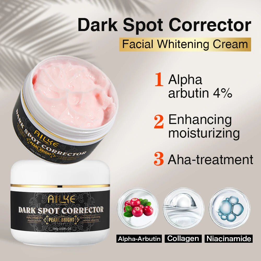 AILKE Collagen Women Skin Care Set, Moisturizing, Whitening, Youther, Remove Freckle, Dark and Black Spots, Skin Lightening Kit