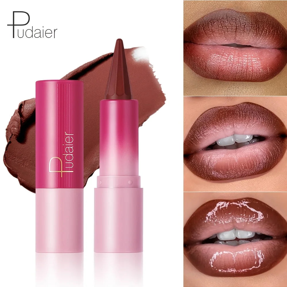 Matte Velvet Lip Liner & Lipstick - Dual-Use Precision Lip Contour Pencil for Smooth, Long-Lasting Color,Lip Liner Pencil, lip