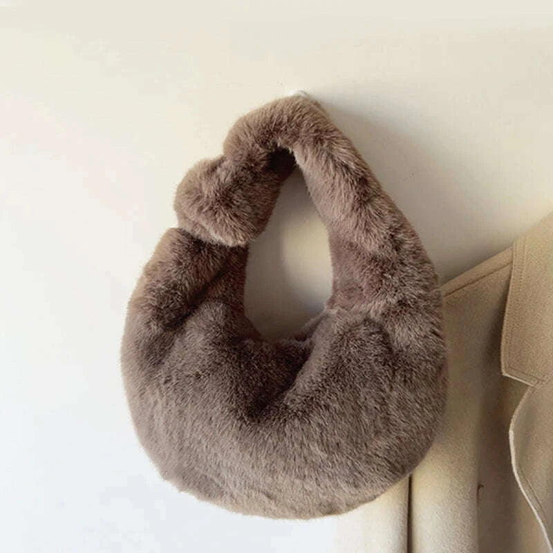 solid-color-plush-dumpling-bag-simple-style-niche-design-faux-fur-handbag-tote-small-womens-underarm-hobo-bagkimludkimlud-35556591