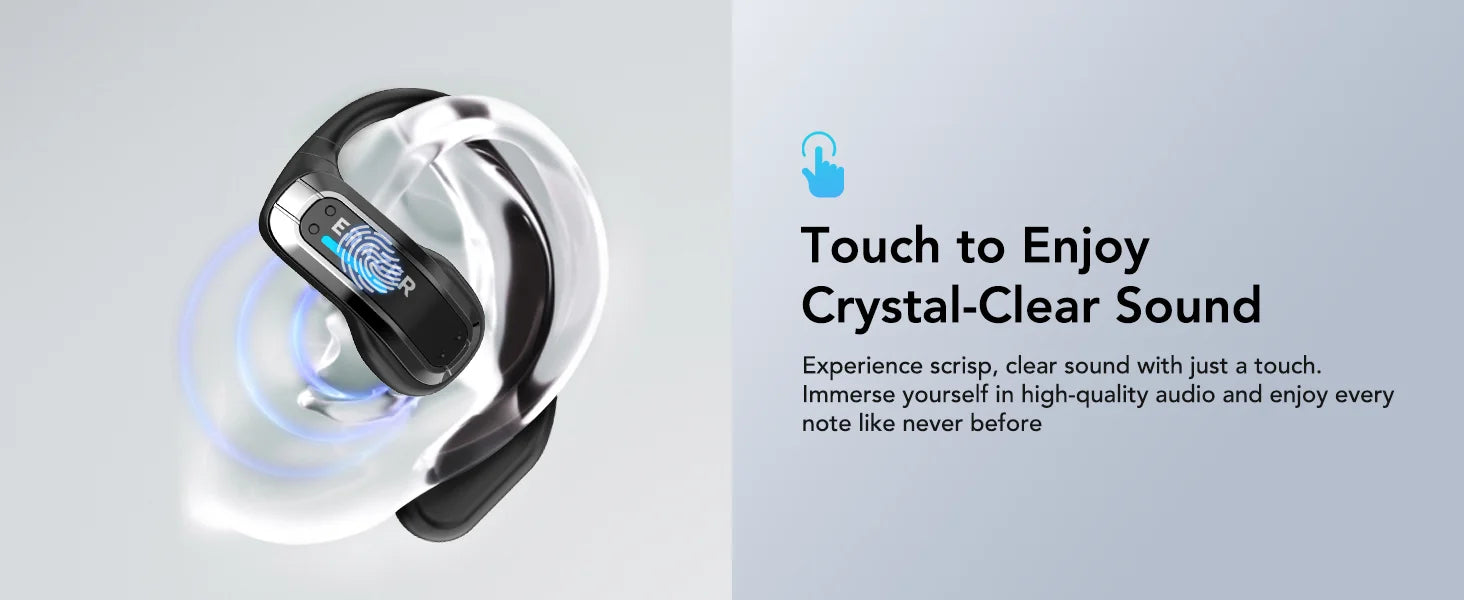 Sleek AI Translator Earbuds X8 With Low Latency Gaming Bluetooth 5.4 — Black | KIMLUD