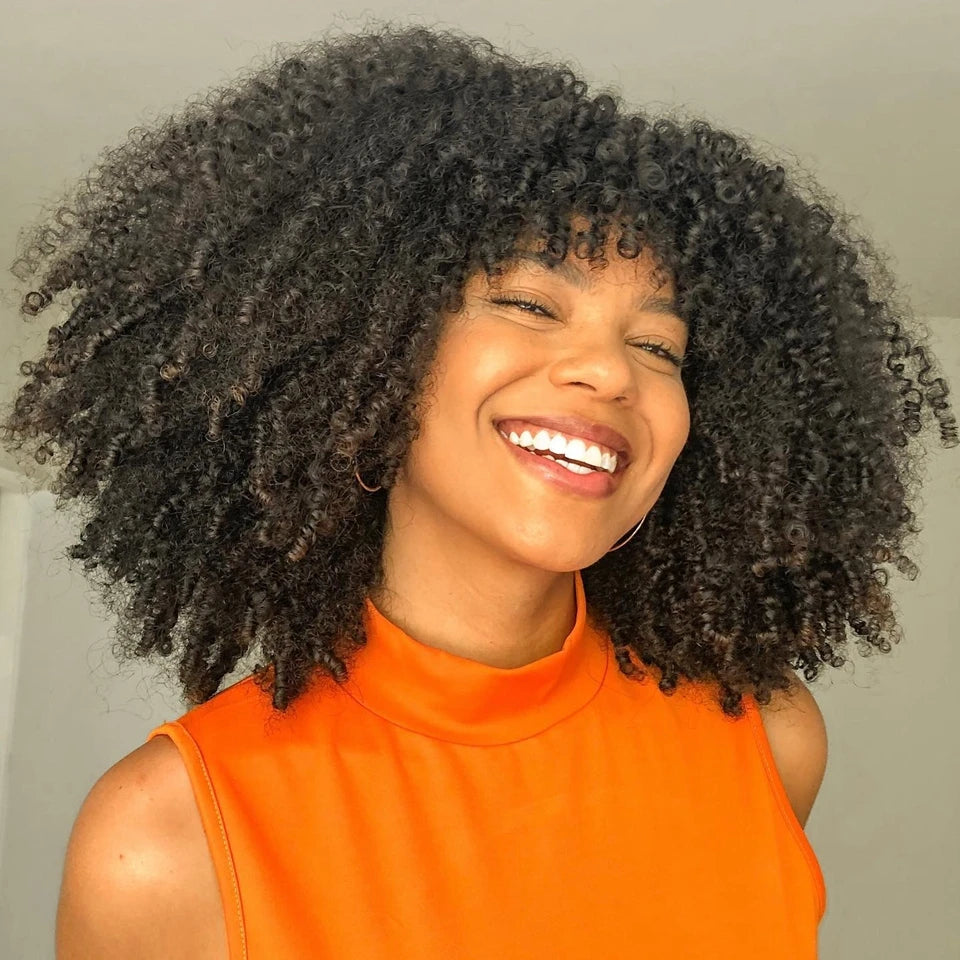 Wig Short Curly Bob Wigs And Extensions Glueless — Highlight Blonde | KIMLUD