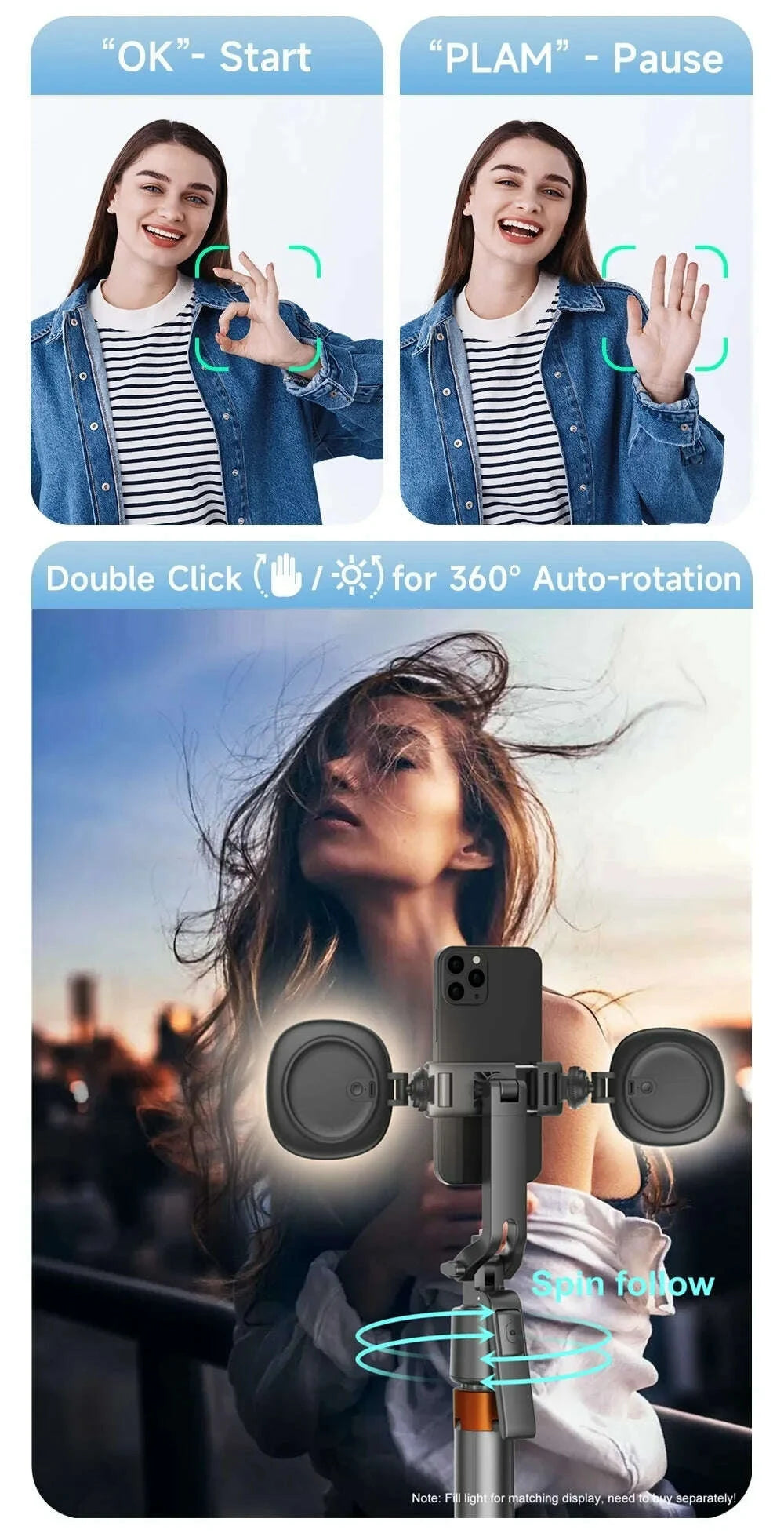180cm709in-facial-tracking-360°rotation-gimbals-stabilizer-selfie-stick-intelligent-phone-holder-tripod-for-mobile-camera-goprokimludkimlud-35562040