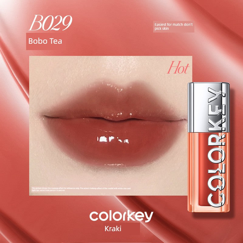 In Stock Colorkey Kelaqi Lip Lacquer Lip Essence Wave Lip Gloss Mirror Water Light Lipstick Lip Gloss Moisturizing