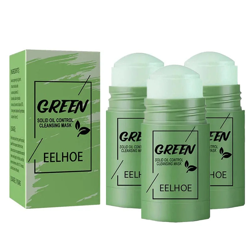 Green Tea Cleansing Solid Face Mask Pore Refining — Green | KIMLUD