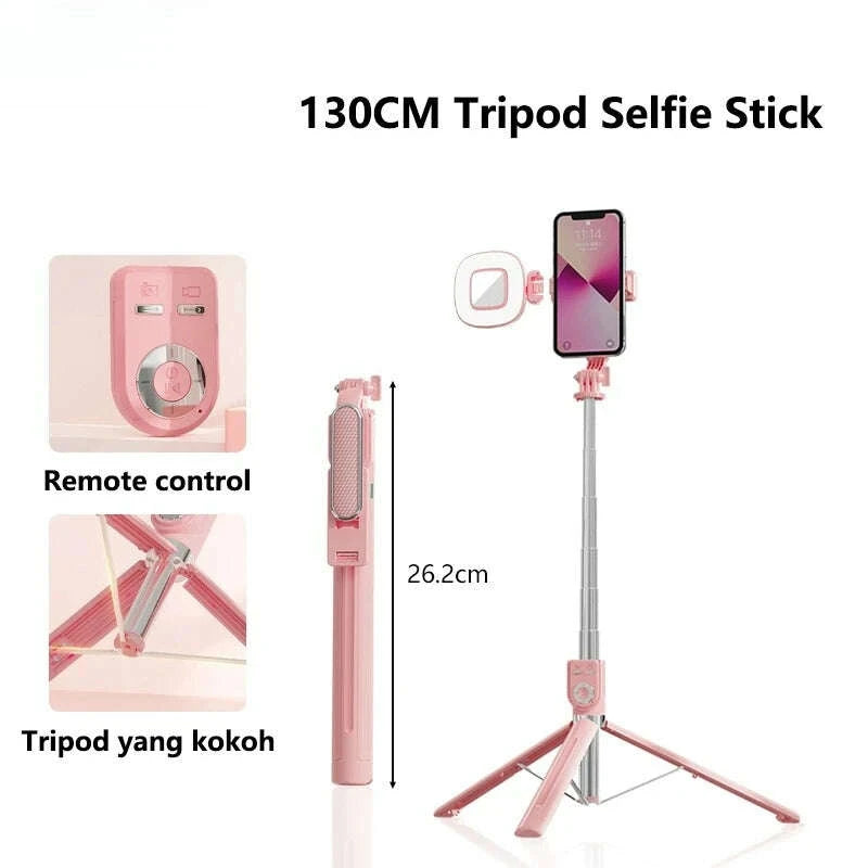 13m-portable-selfie-stick-retractable-tripod-phone-stand-with-dual-fill-lights-360°-rotating-photography-live-streaming-deviceskimludkimlud-35567385