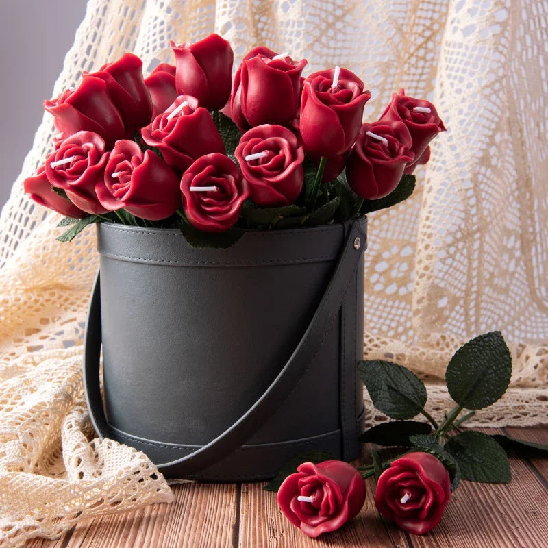 KIMLUD, Rosette Scented Candles, Simulated Flower Home Wedding Party Decorations, Desktop Perfume Accessories, Holiday Birthday Gifts, KIMLUD Womens Clothes