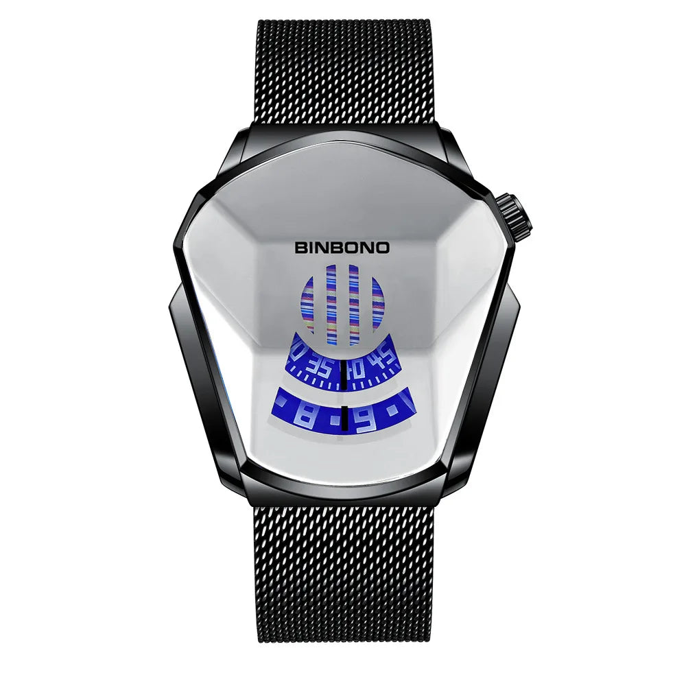 Original BINBOND Top Brand Luxury Military Fashion Sport Watch Men gold Wrist Watches Man Clock Casual Chronograph Wristwatch