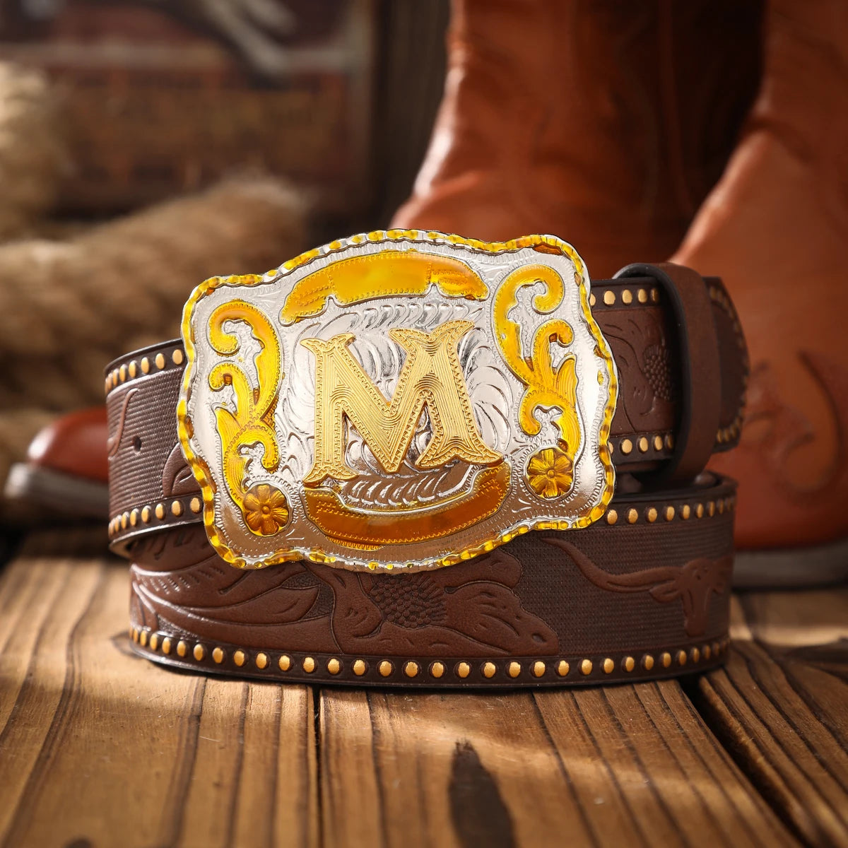 Vintage PU Leather Western Solid Belt — Black | KIMLUD