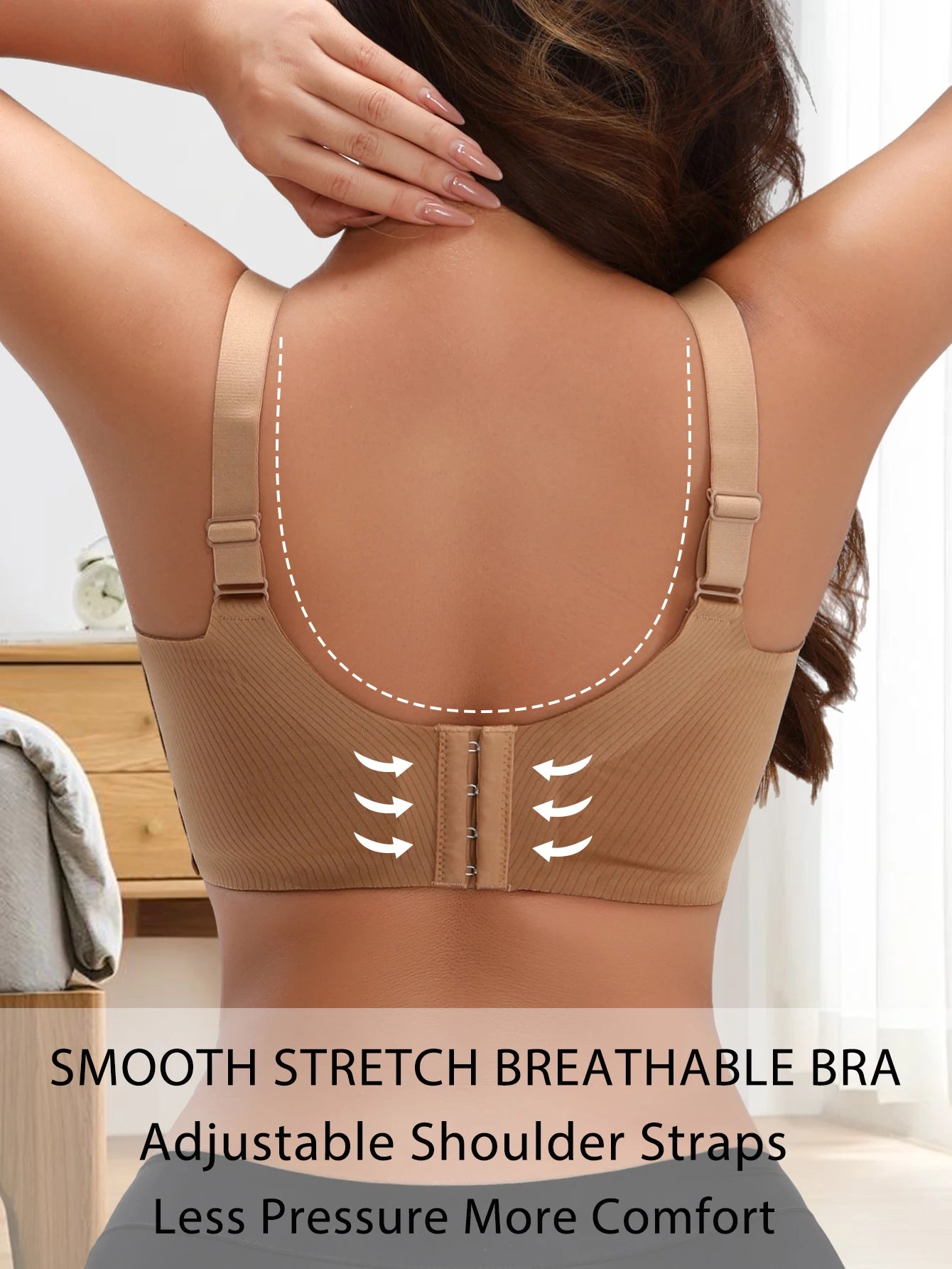 Seamless Bralette Wireless Push Up — Nude-Beige | KIMLUD