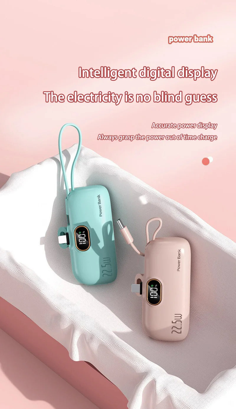 Oneplus Portable 30000mAh Power Bank Capsule Mobile Power Supply Emergency Mini External Battery Fast Charging For iPhone Xiaomi