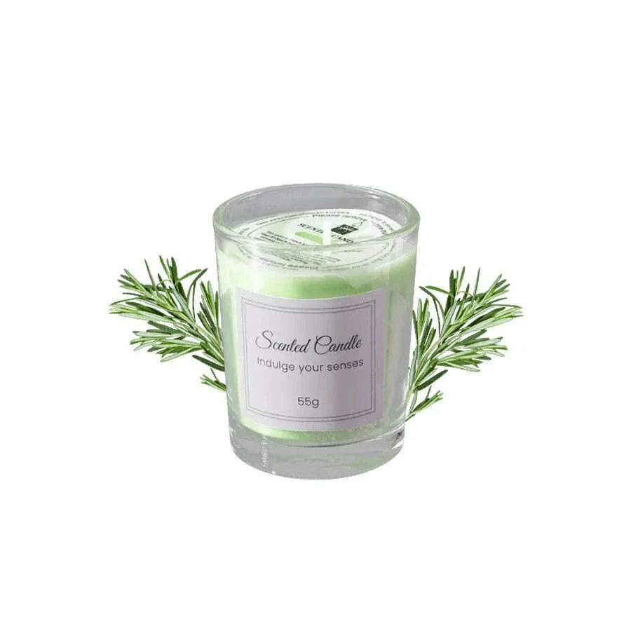 KIMLUD, Aromatherapy Candle Premium Gift Box Glass Handmade Soy Wax Smokeless Creative Aromatherapy Candle Companion Gift, KIMLUD Womens Clothes