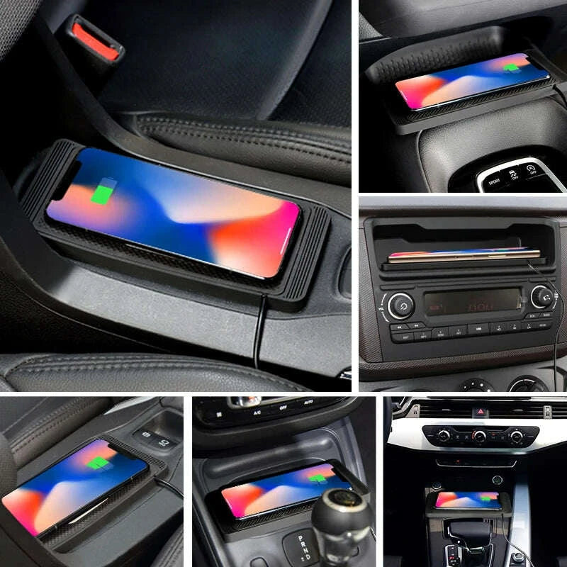 KIMLUD, Wireless Car Charger Charging Pad 15w Non Slip Qi Fast Charger For Car Wireless Phone Charger For Android For IPhone 11/12/13/14, KIMLUD Womens Clothes
