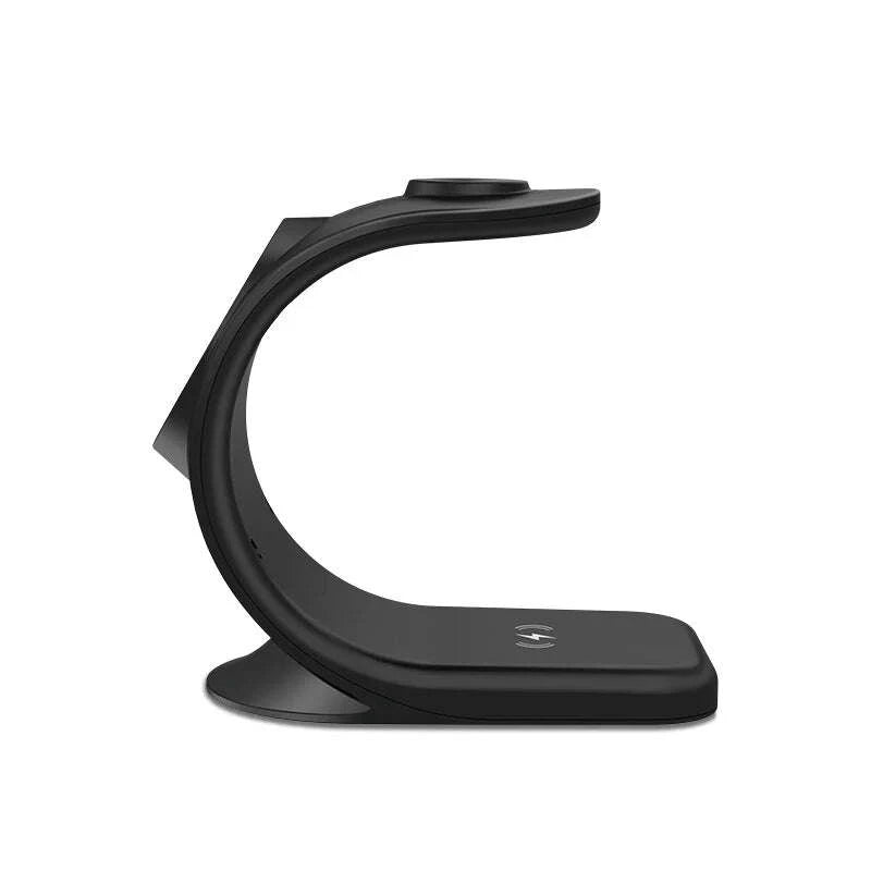 KIMLUD, 2024 3 in 1 Magnetic Wireless Charger for Smart Phone 5-15W Wireless Charging Station for Watch/Earphones Phone Holder/Bracket, KIMLUD Womens Clothes