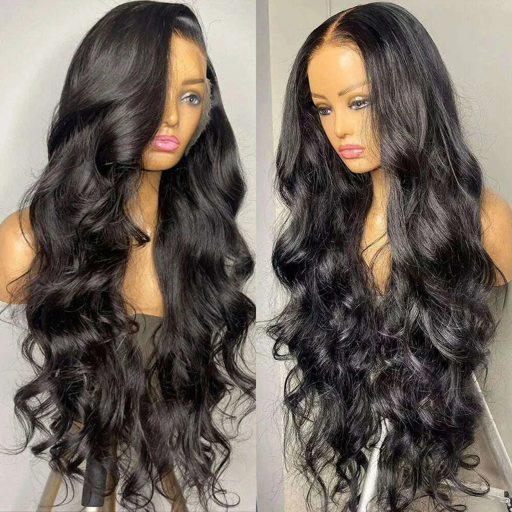 Transparent 13x6 Lace Frontal Human Hair Wigs Brazilian Body  display picture 3