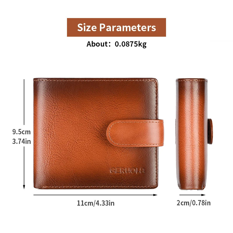 Wallet – RFID Protection – Genuine Leather – Compact | KIMLUD