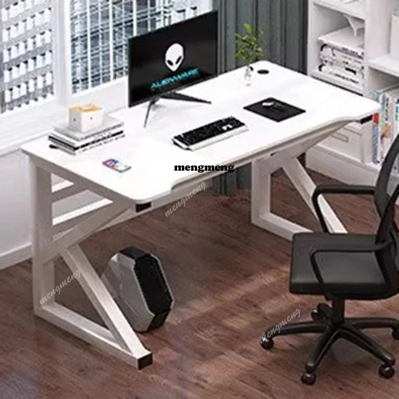 Wooden L-Shape Computer Desk With Study Space — Black | KIMLUD