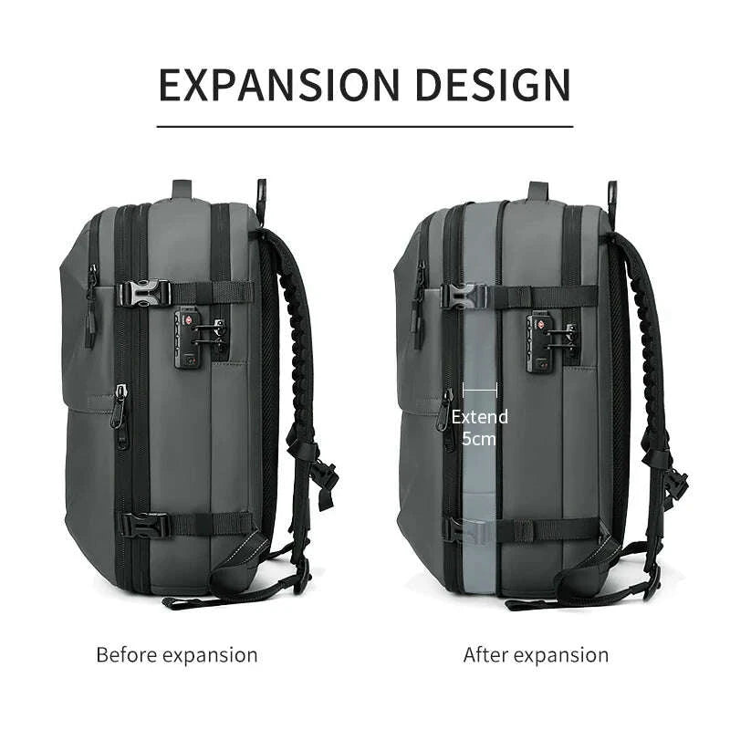 KIMLUD, Men Travel Backpack vacuum compression 17 inch Laptop Backpack Business Large Capacity school Backpack Expanded Hiking backpack, KIMLUD Womens Clothes