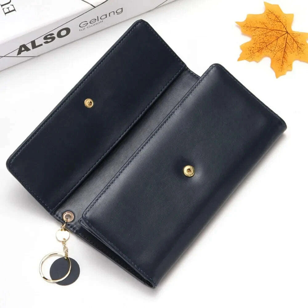 korean-fashion-triple-folding-multi-functional-large-capacity-womens-long-wallets-clutch-solid-color-texture-simple-and-elegantkimludkimlud-35578225