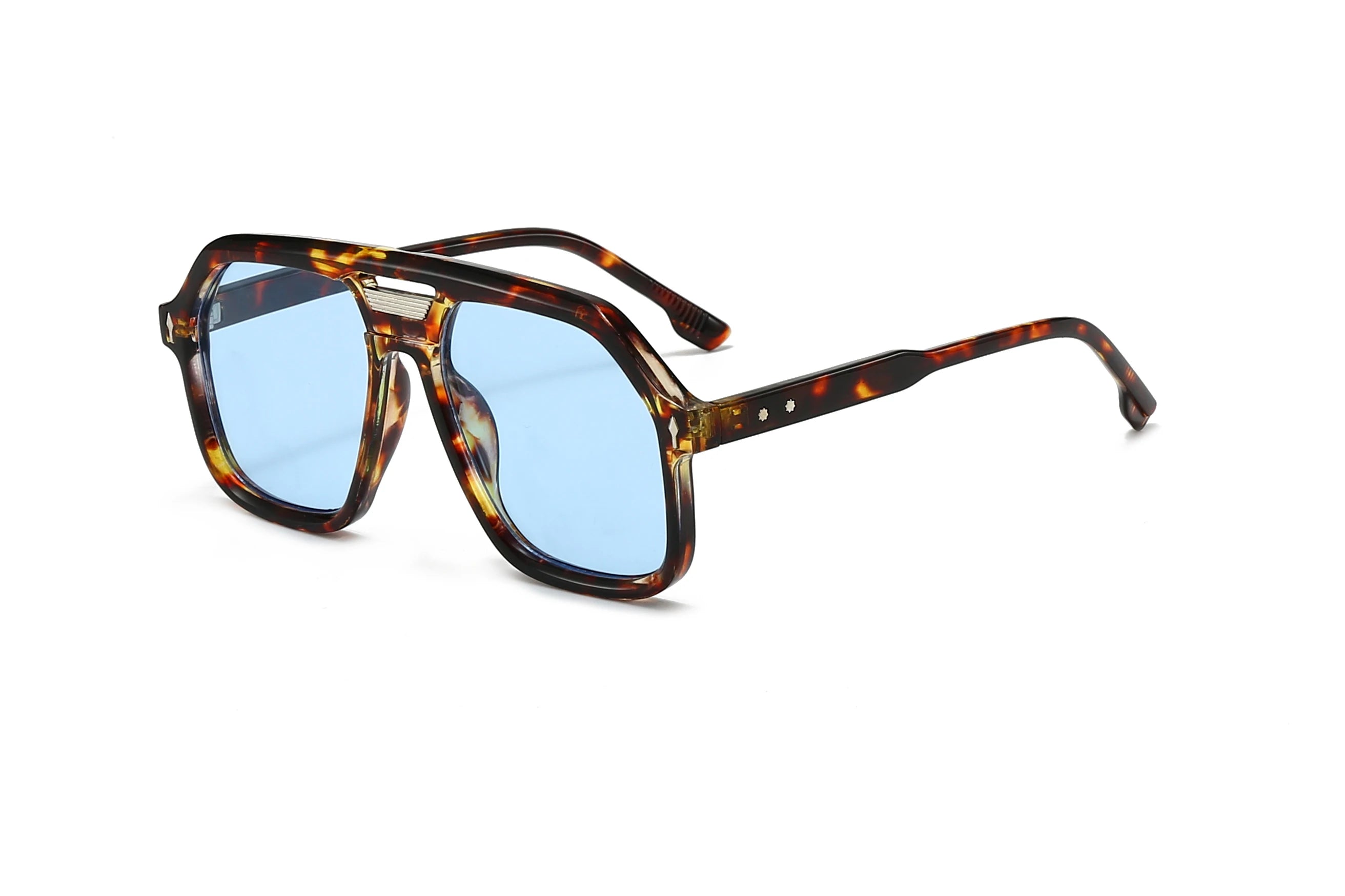 Acetate Sunglasses Oversized Vintage Hip Hop Square — Black | KIMLUD