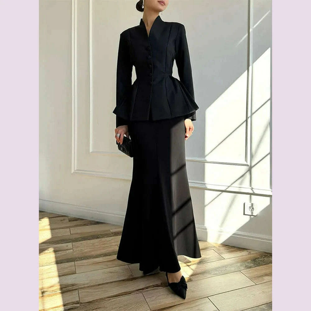 solid-stand-collar-women-blazer-set-hip-package-slim-lady-long-skirts-sets-2025-elegant-office-single-breasted-female-coat-suitkimlud-womens-fashion-34626266
