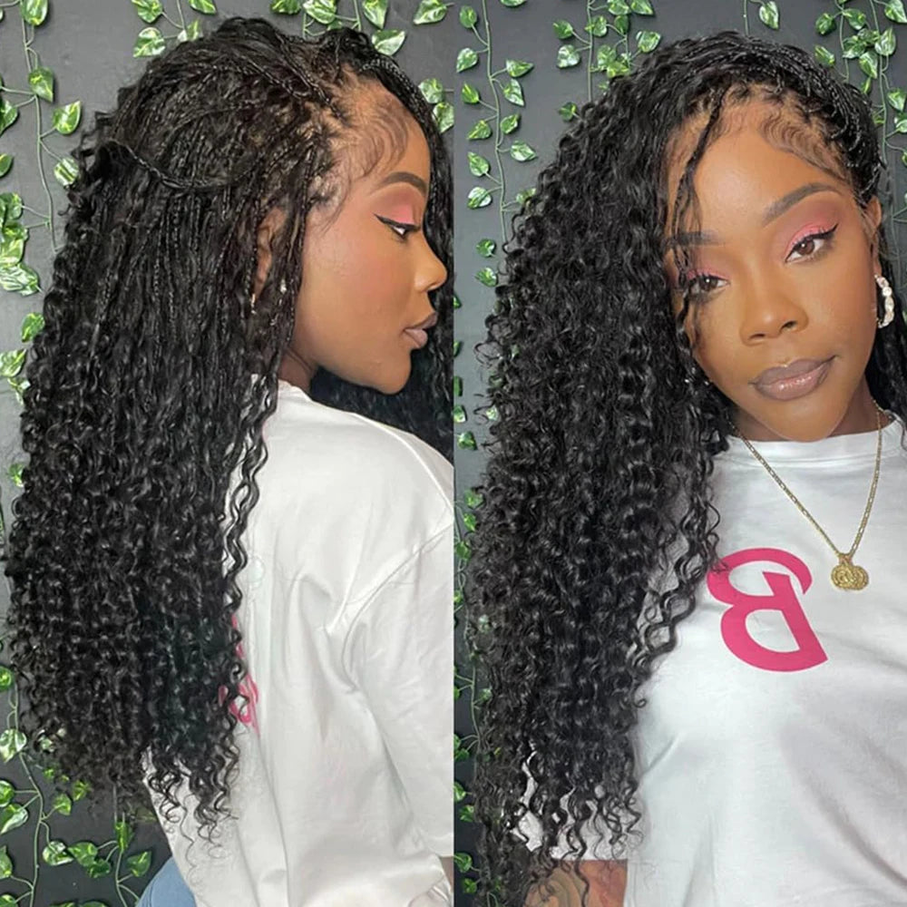Lace Wig – 13x6 Curly Braided – 100% Human Hair | KIMLUD