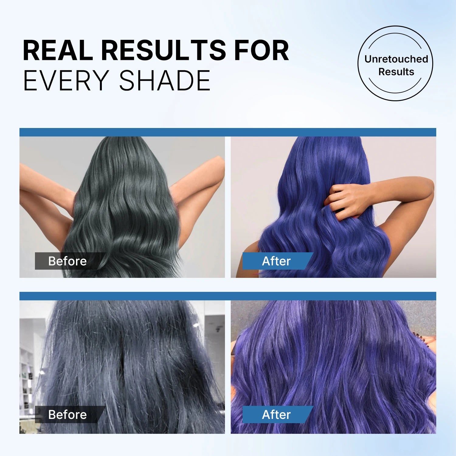 Karseell Blue Hair Color Depositing Mask, Deep Conditioner Treatment Intensely Hydrating, Refreshes Color & Tone 500mL
