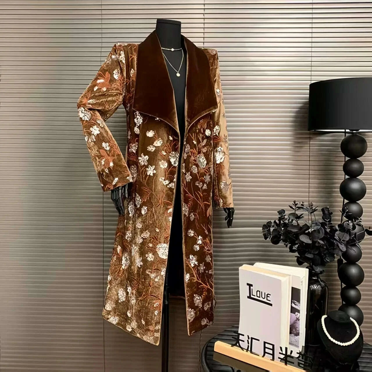 golden-velvet-turn-down-collar-adjustable-waist-windbreaker-coat-autumnwinter-new-french-luxury-sequin-embroidered-womens-coatkimludkimlud-35560659