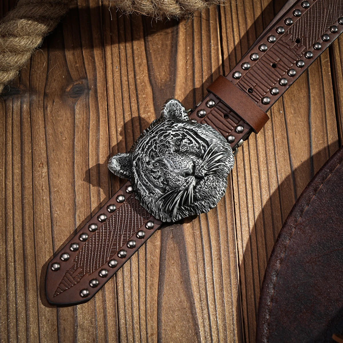 Belt – Retro Western Style – PU – Metal Buckle – Unisex | KIMLUD