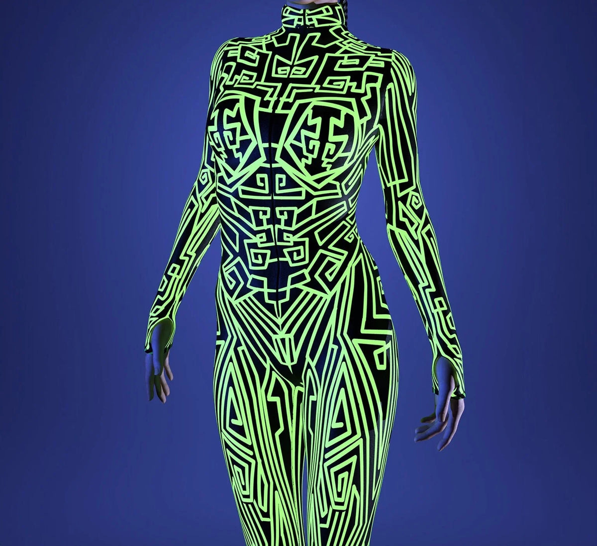 Zentai Suit – 3D Painted Cosplay – Polyester | KIMLUD