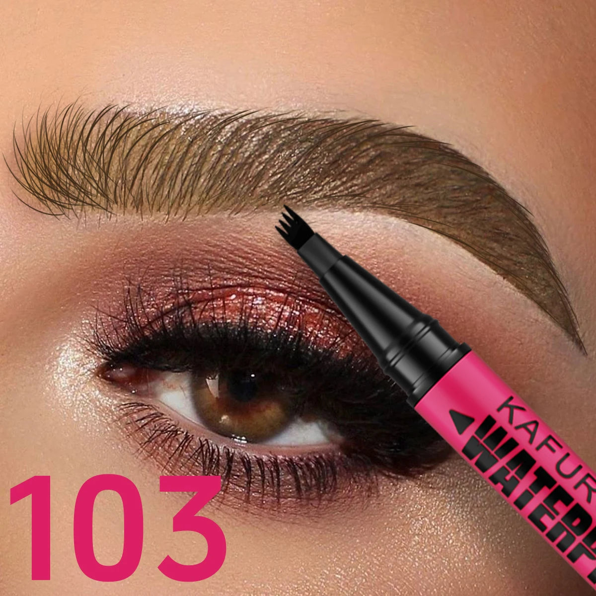 Eyebrow Pen – Waterproof 3-Color – Liquid | KIMLUD