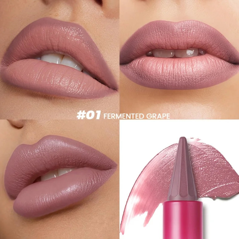 Matte Velvet Lip Liner & Lipstick - Dual-Use Precision Lip Contour Pencil for Smooth, Long-Lasting Color,Lip Liner Pencil, lip
