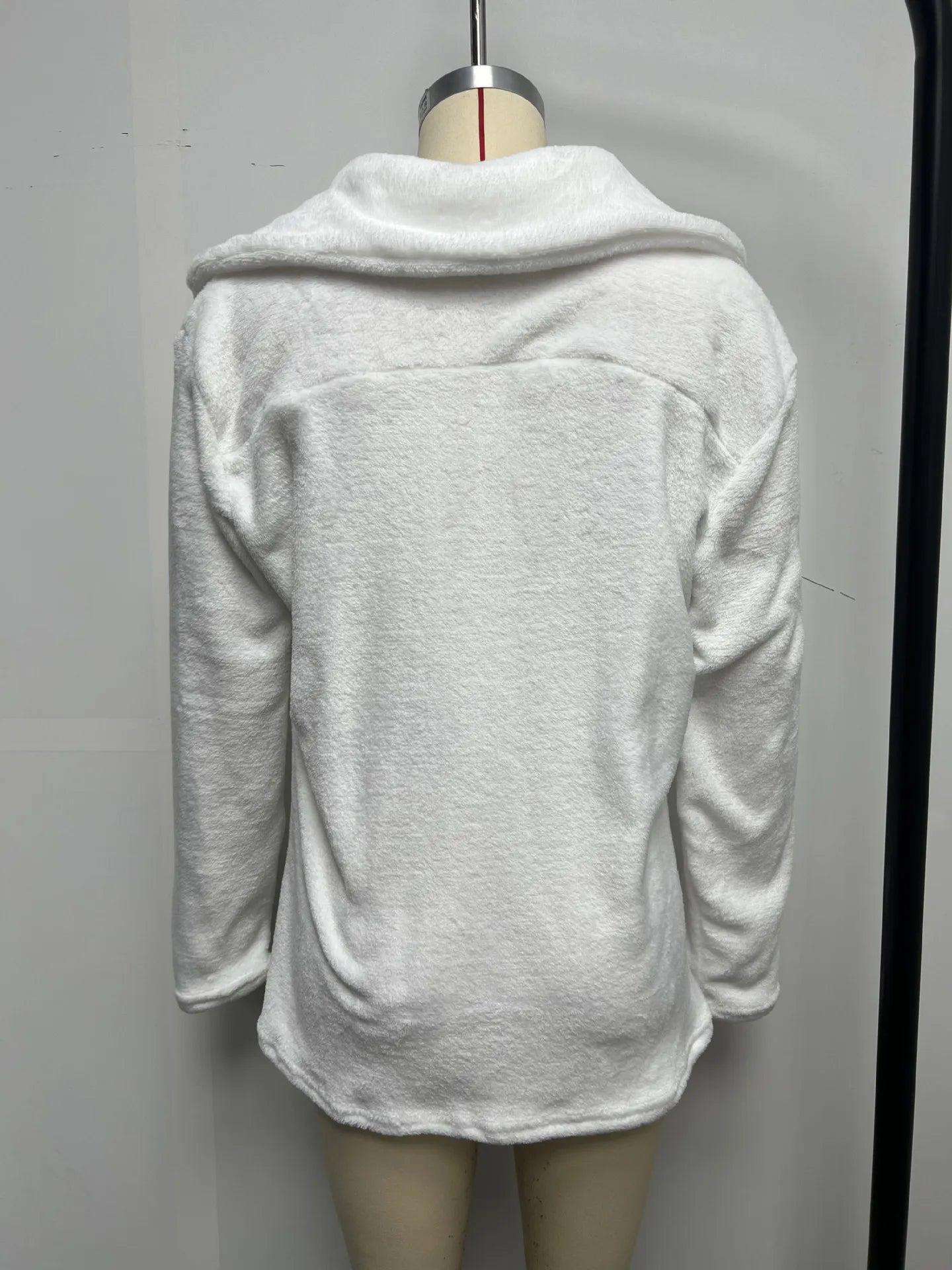 Fashionable autumn and winter WISH jacket sexy plush lapel slim jacket