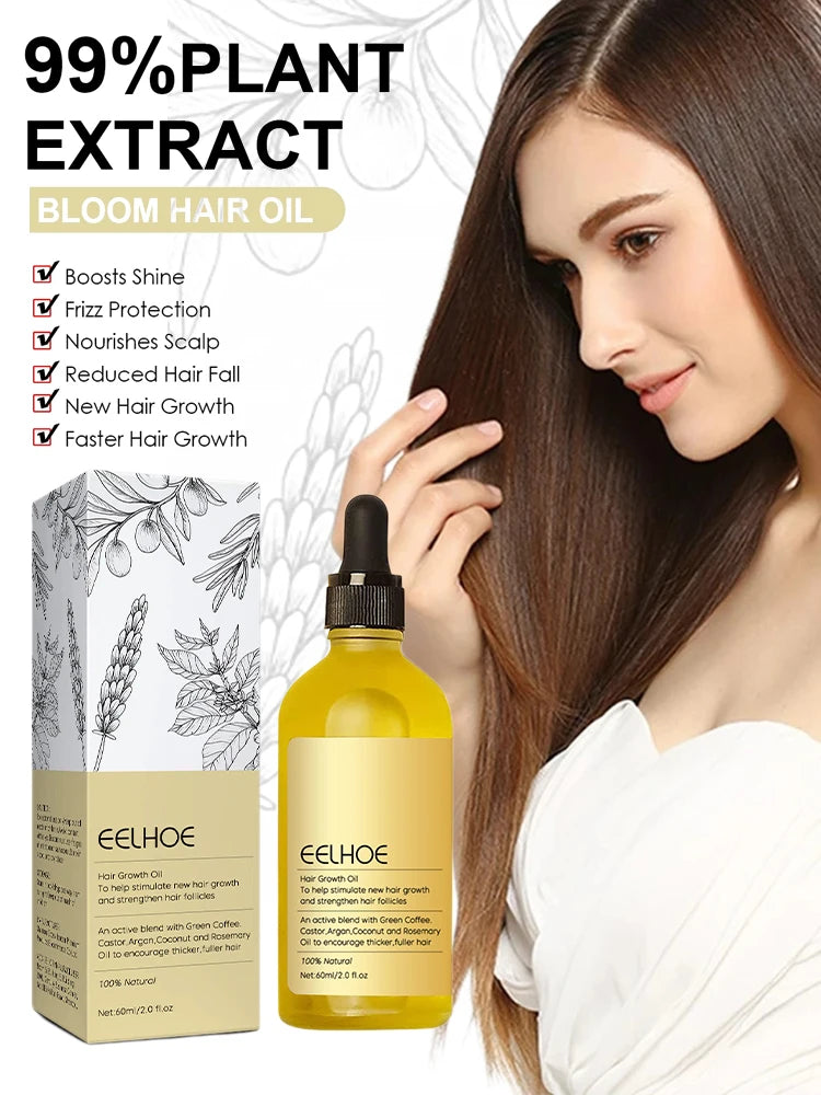 Herbal Rosemary Nourishing Hair Growth Oil — Yellow | KIMLUD